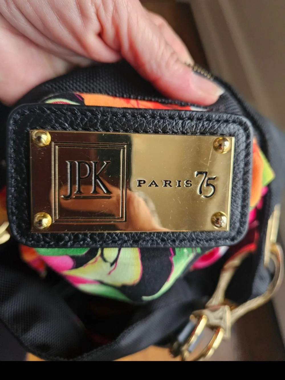 JPK Paris 75 Black Hobo Bag New